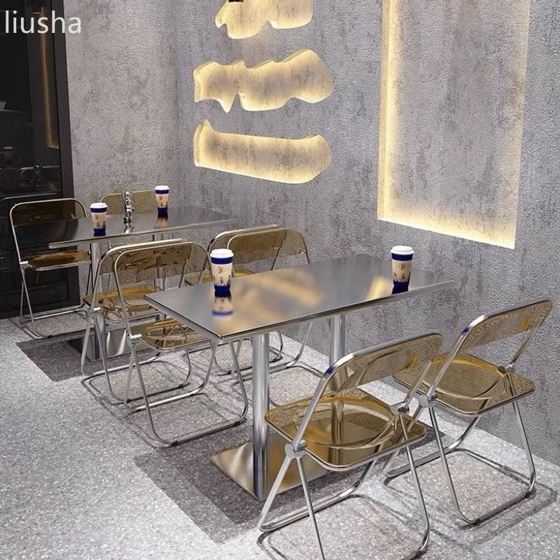 Acrylic dining chairs