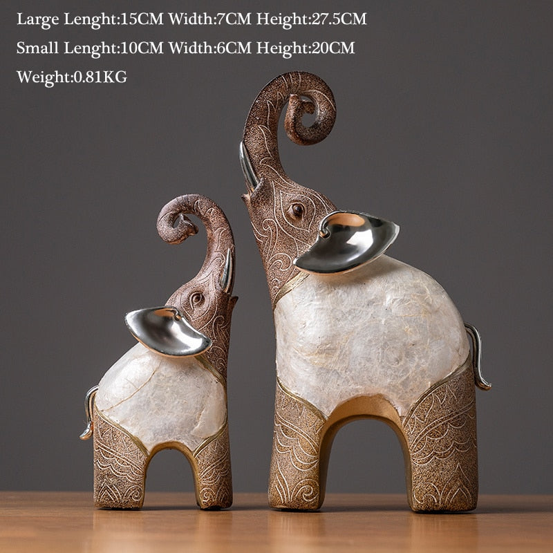 large elephant yard statues