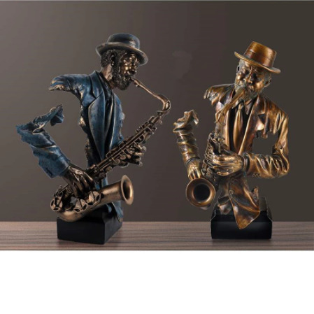 Saxophone Bust Statue