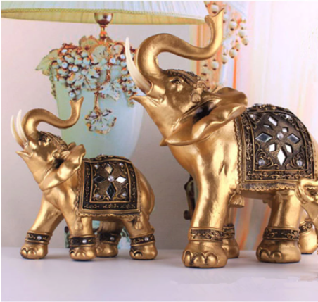 Golden Elephant Statue