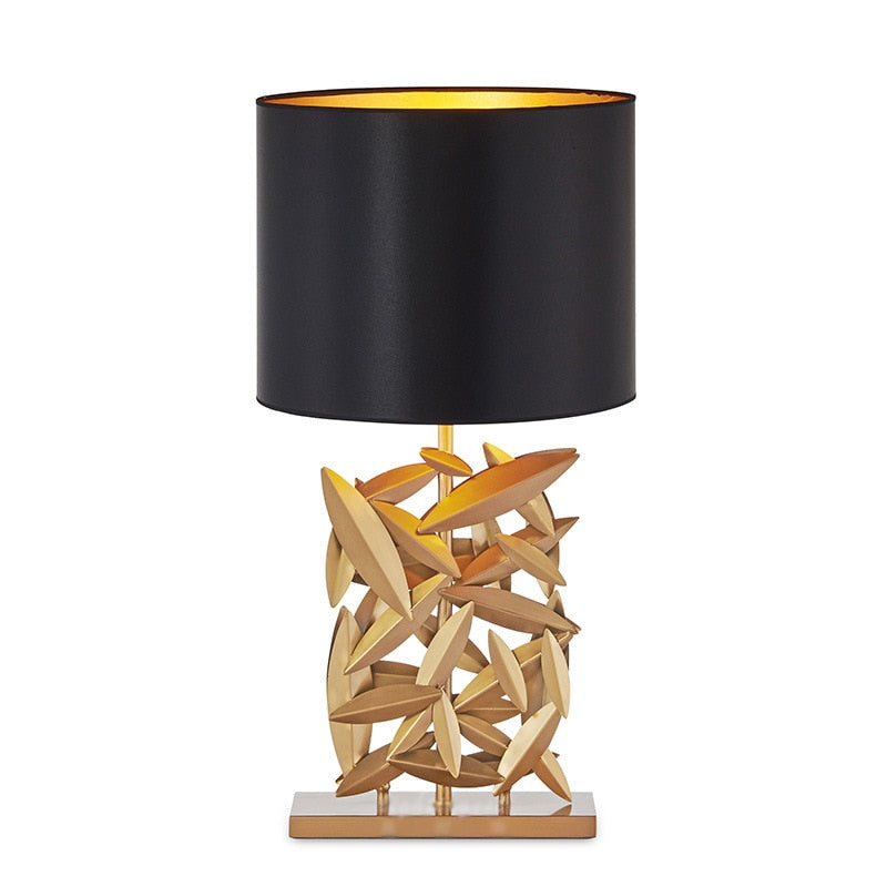 gold leaf table lamp