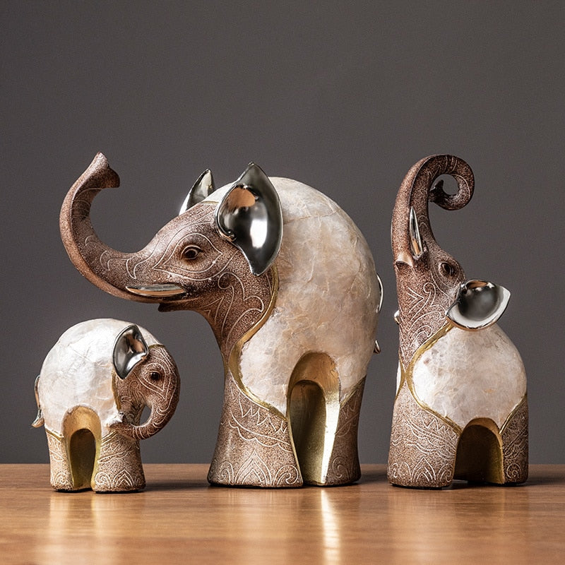 large elephant yard statues