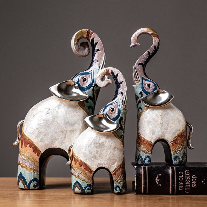 large elephant yard statues