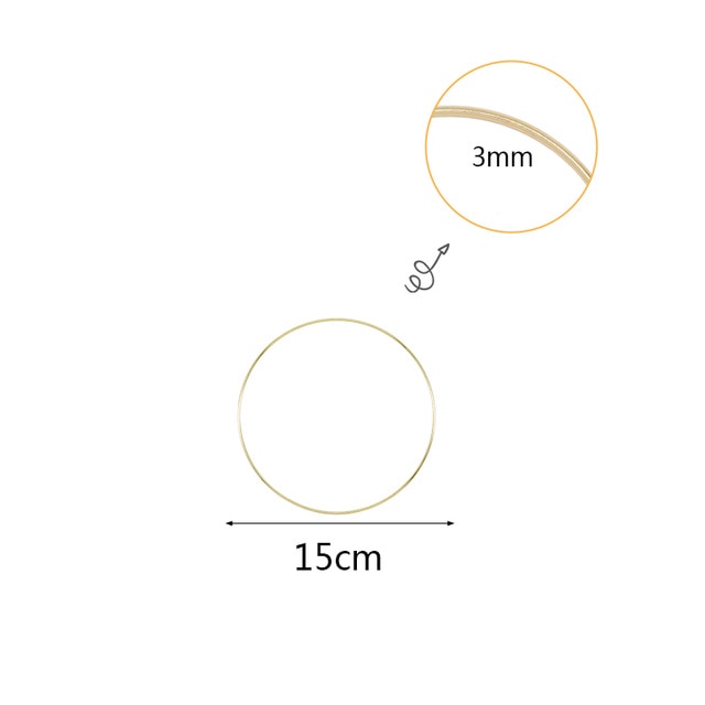 Gold Metal Ring Hoops