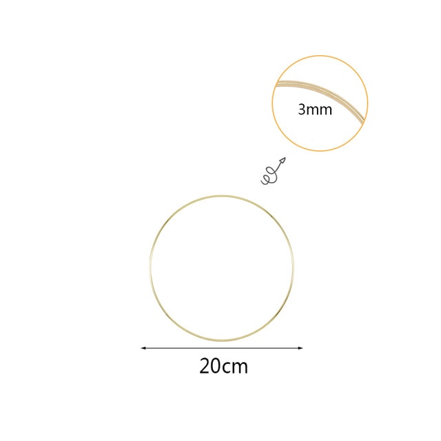 Gold Metal Ring Hoops