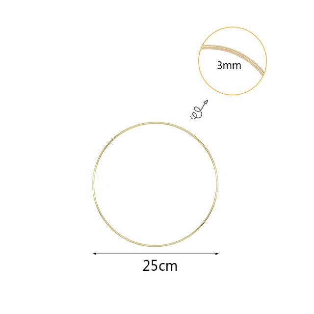 Gold Metal Ring Hoops