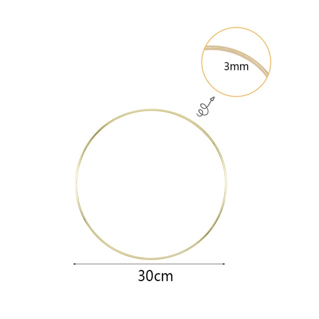 Gold Metal Ring Hoops