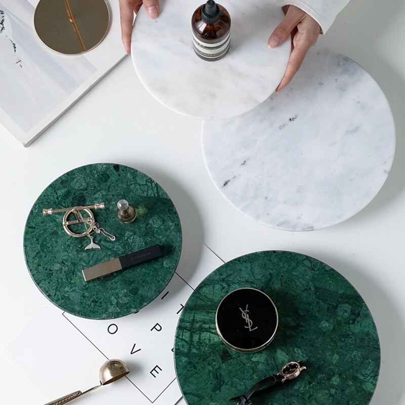 Round Marble Tray