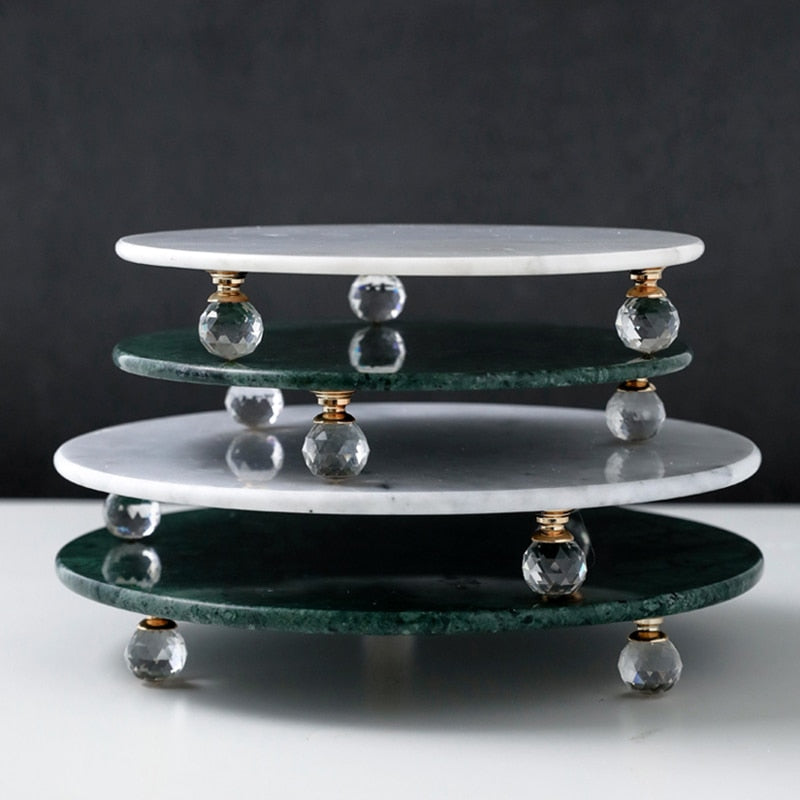 Round Marble Tray