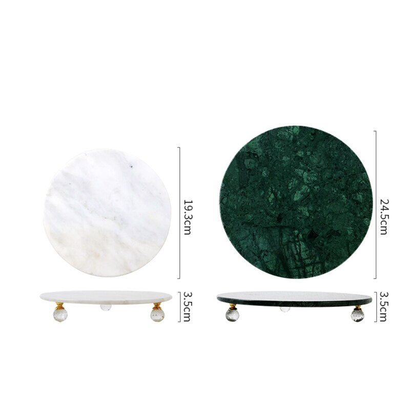 Round Marble Tray