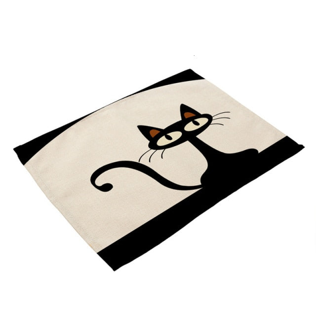 Cute Black Placemat