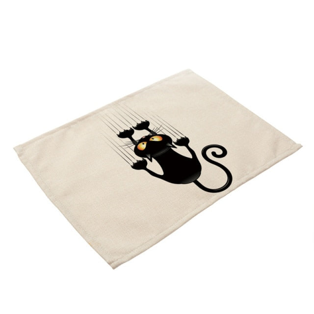 Cute Black Placemat