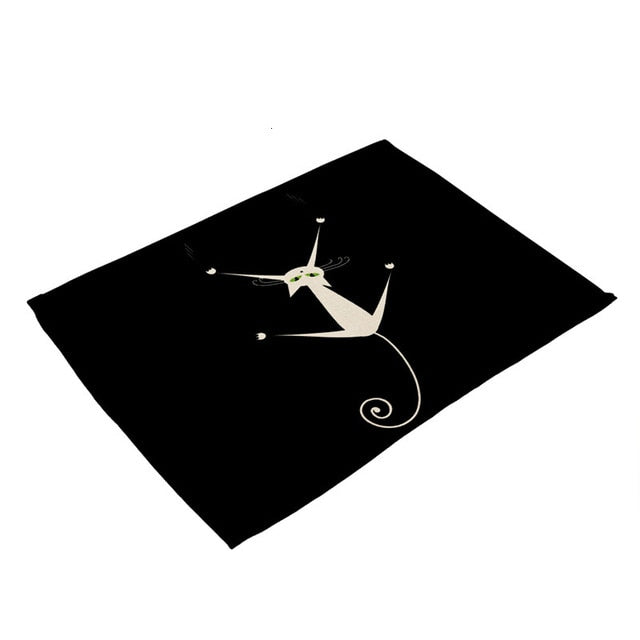 Cute Black Placemat