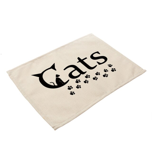 Cute Black Placemat