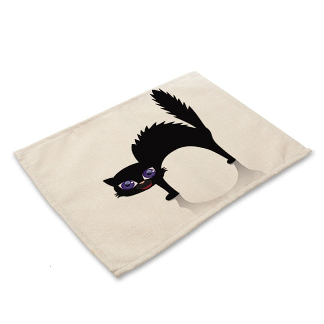 Cute Black Placemat