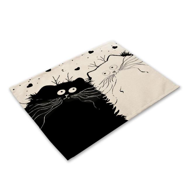 Cute Black Placemat