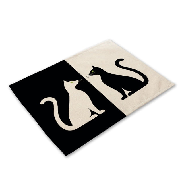 Cute Black Placemat