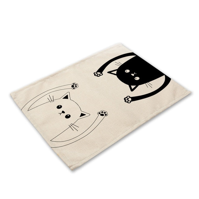 Cute Black Placemat