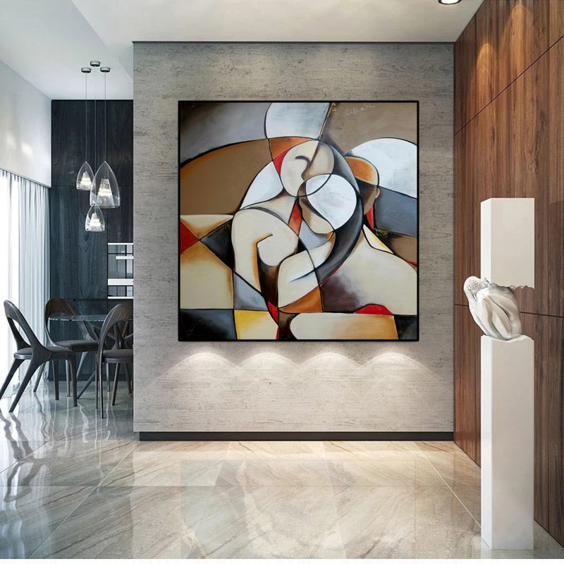 Abstract Wall Art | Canvas Spray Painting