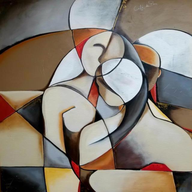 Abstract Wall Art | Canvas Spray Painting