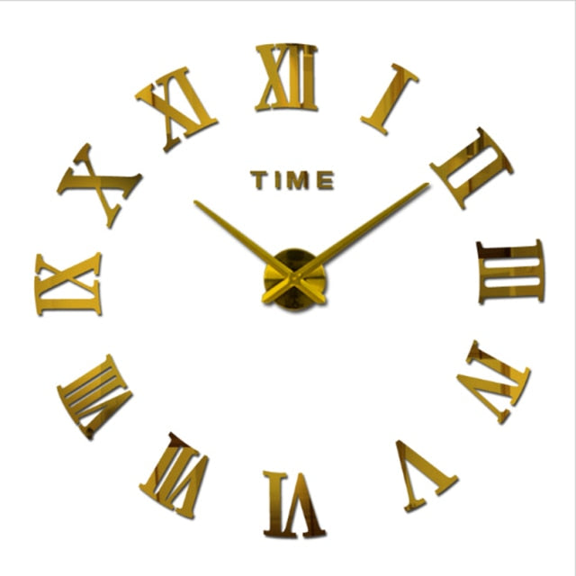 Roman numeral wall clock