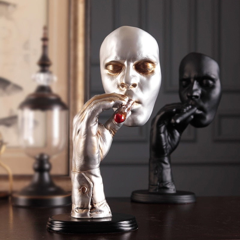 The Smoking One | Abstract Bust Sculpture
