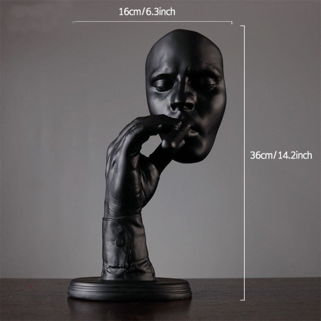 The Smoking One | Abstract Bust Sculpture