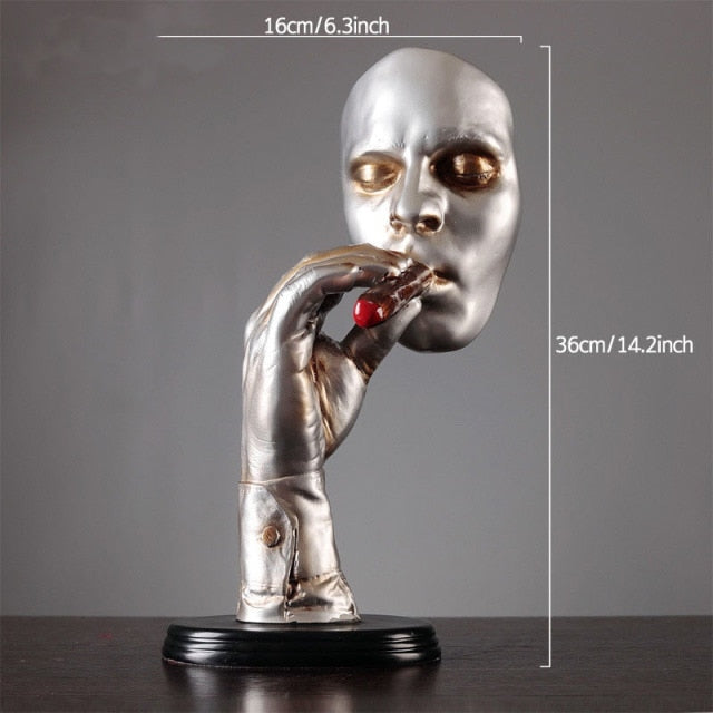 The Smoking One | Abstract Bust Sculpture