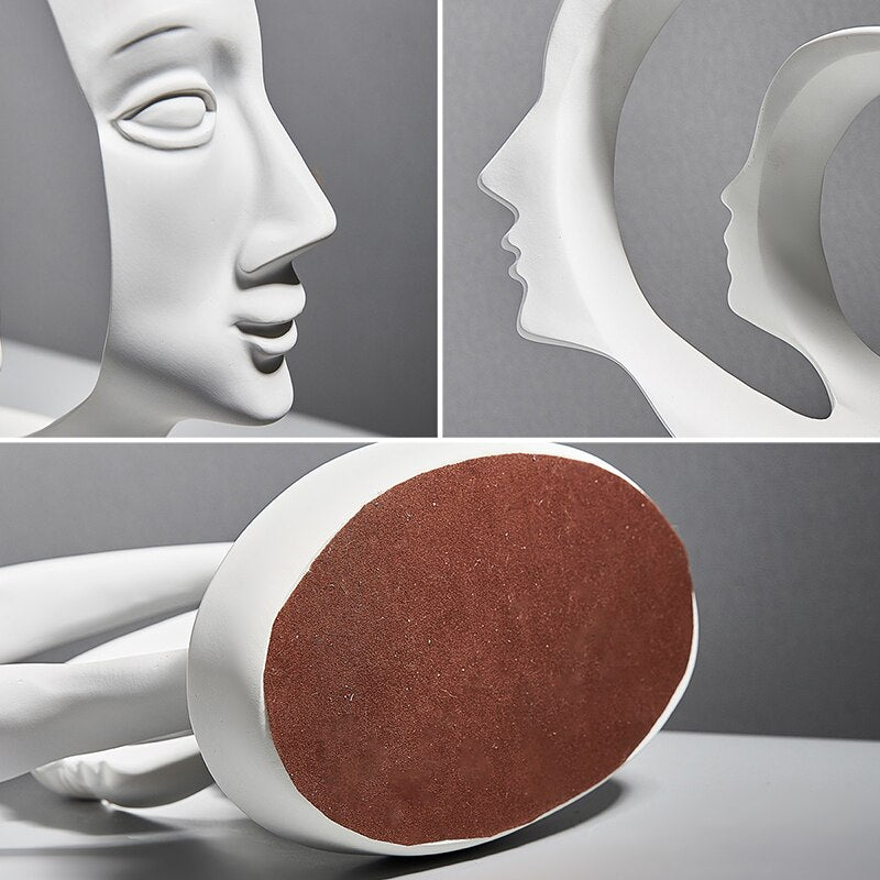 Human Face Statues
