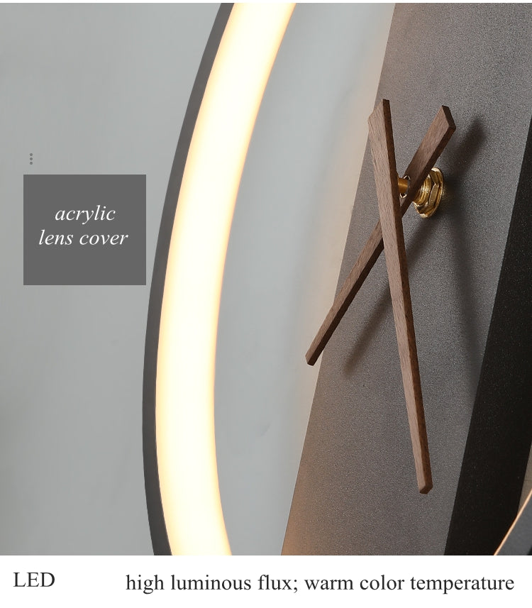 Led Wall Lamp Clock