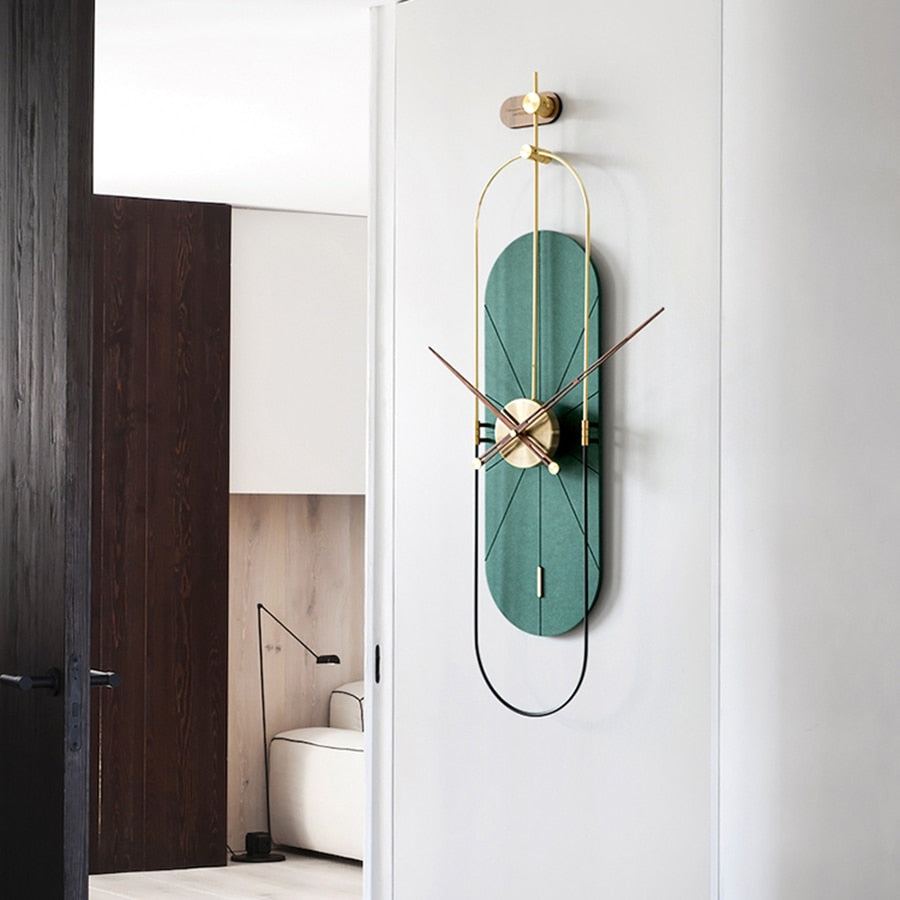 Modern Wall Clock for Living Room | Luxury Vertical Clock