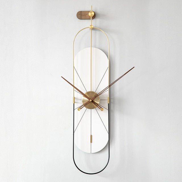 Modern Wall Clock for Living Room | Luxury Vertical Clock