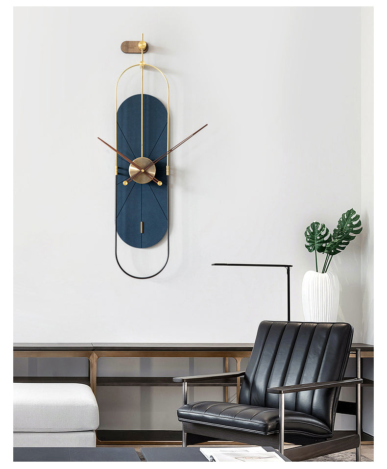 Modern Wall Clock for Living Room | Luxury Vertical Clock