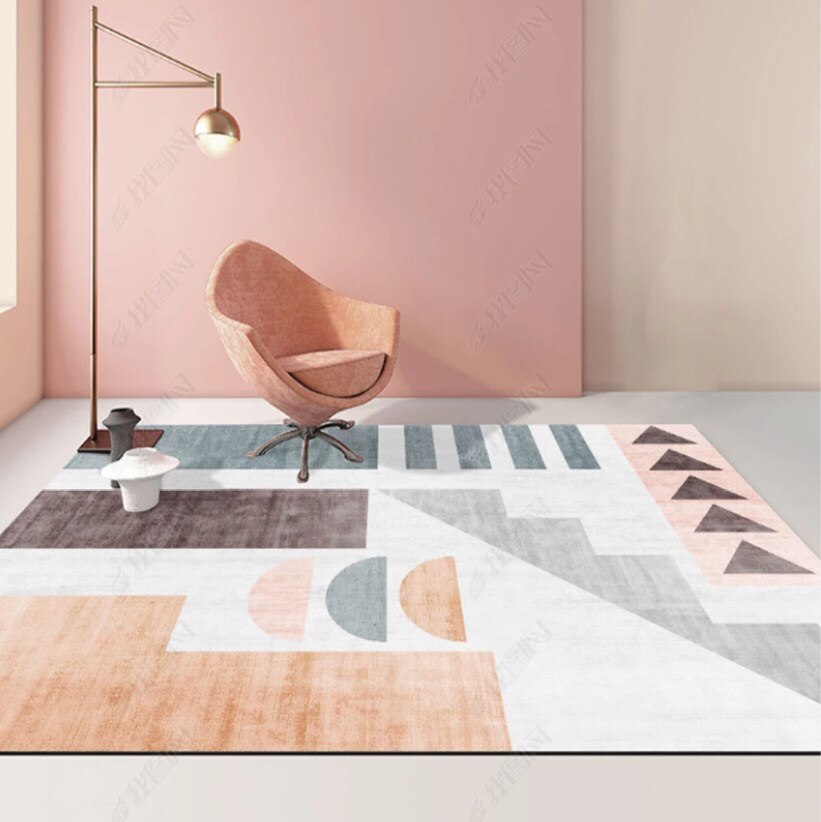 geometric area rug