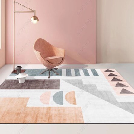 geometric area rug