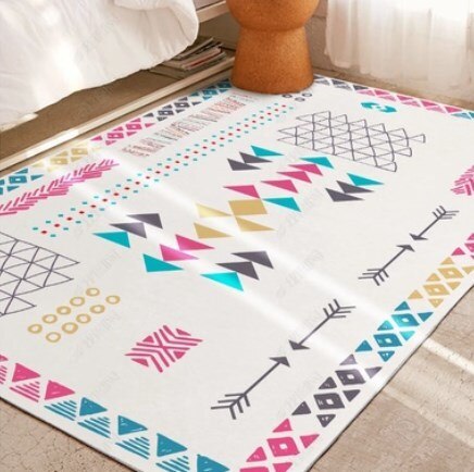 geometric area rug