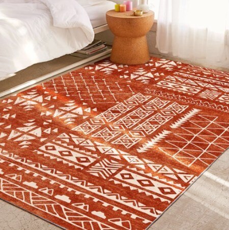 geometric area rug