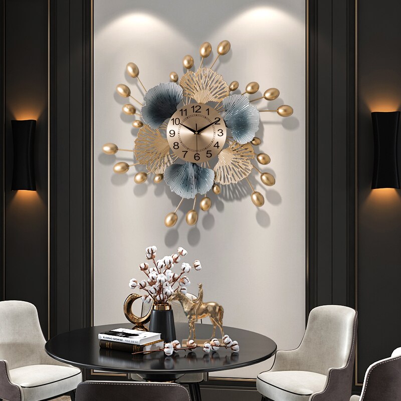 Luxury Metal Flower Wall Clocks l Modern wall clock