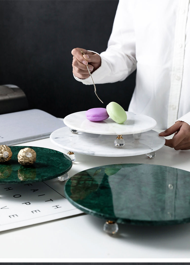 Round Marble Tray