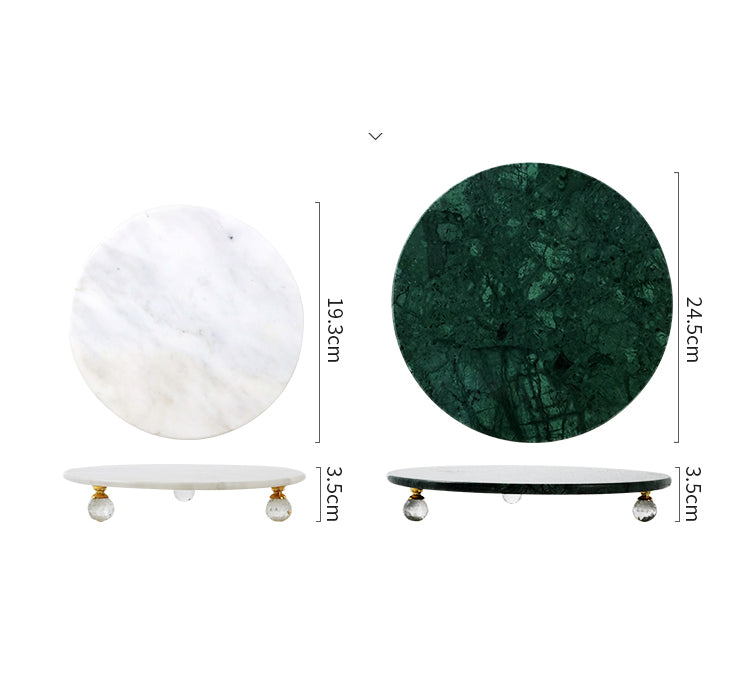 Round Marble Tray