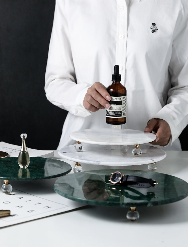 Round Marble Tray