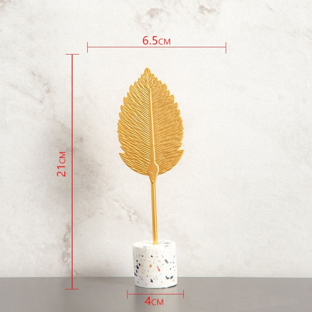 Metal Leaf Decor