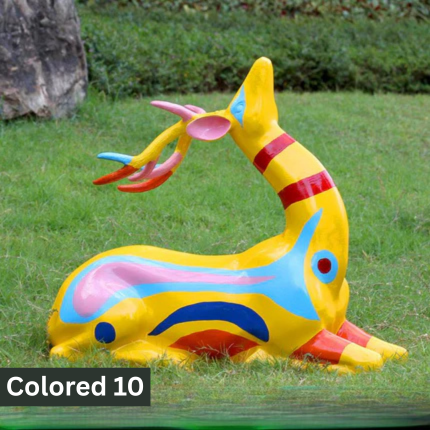 Life size outdoor deer statues | Garden deer sculpture