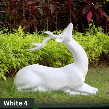 Life size outdoor deer statues | Garden deer sculpture