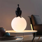 Round Globe Table Lamp 