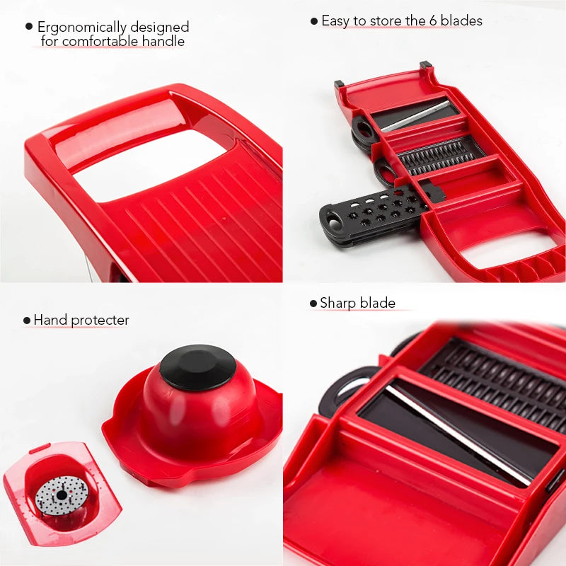 Multi-Functional Stainless Steel Slicer and Cutter