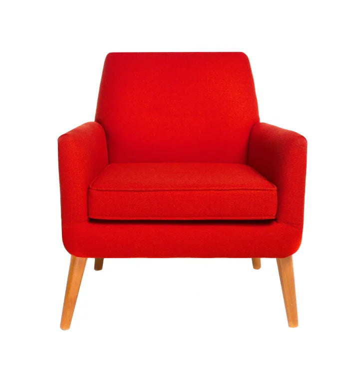 Luxury  Leather Sofa Chair | Ergonomic Solid Wood Accent chair