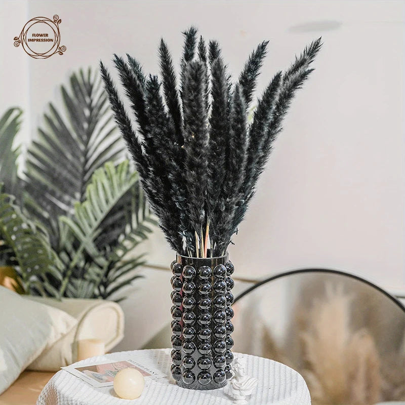 Natural Black Pampas Grass | Artificial Plants for Decoration