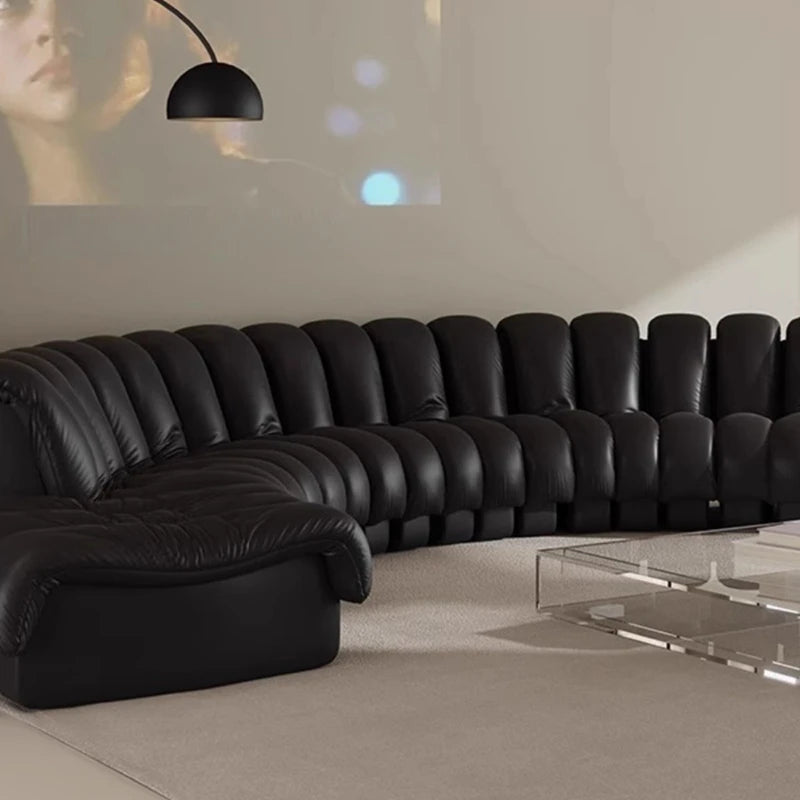 leather modular sofa