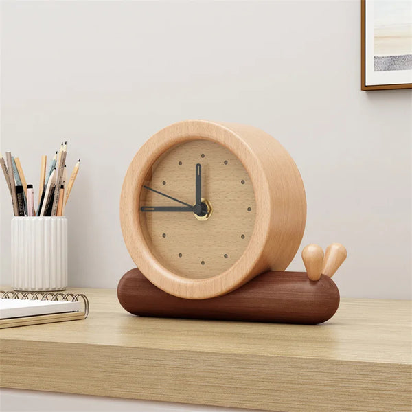 Walnut Solid Wood Small Clocks 